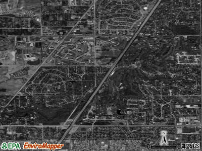 Olympia Fields satellite photo by USGS