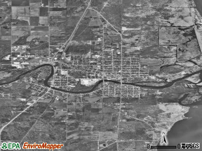 Oconto satellite photo by USGS