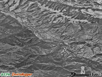 Carmel Valley Village satellite photo by USGS