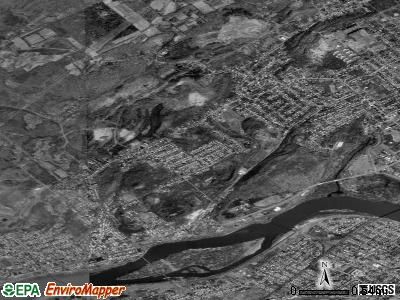 Larksville satellite photo by USGS