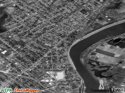 Forty Fort satellite photo by USGS