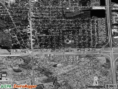 Utica satellite photo by USGS