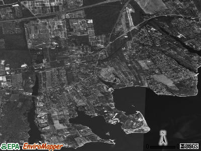 East Moriches satellite photo by USGS