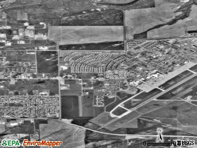 Malmstrom AFB satellite photo by USGS