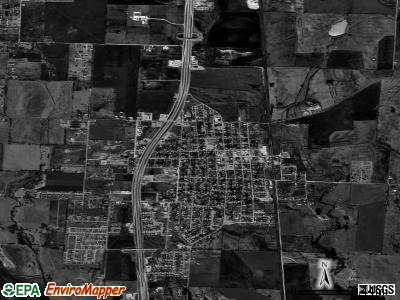 Sanger satellite photo by USGS
