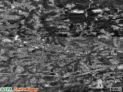 Valdese satellite photo by USGS