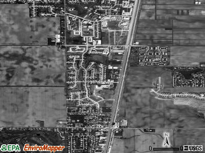 Savoy satellite photo by USGS