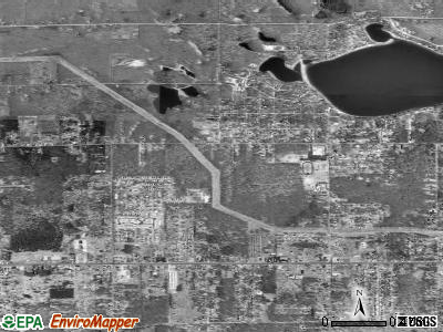 Wolf Lake satellite photo by USGS