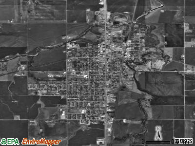 Kingfisher satellite photo by USGS