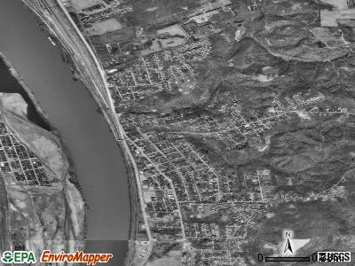 Baden satellite photo by USGS
