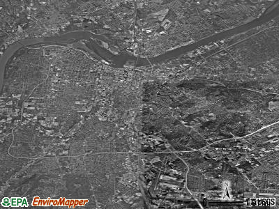 Louisville satellite photo by USGS