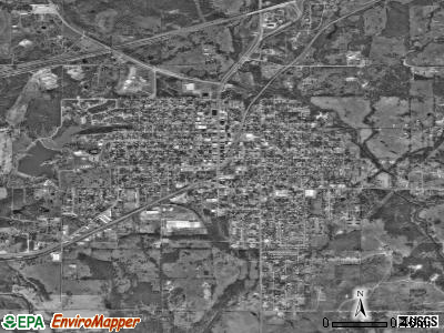 Bristow satellite photo by USGS