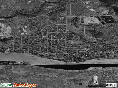 Hancock satellite photo by USGS