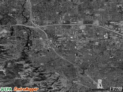 Cupertino satellite photo by USGS