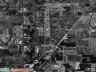 Red Oak satellite photo by USGS