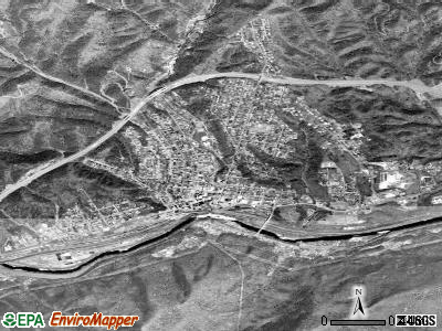 Clifton Forge satellite photo by USGS