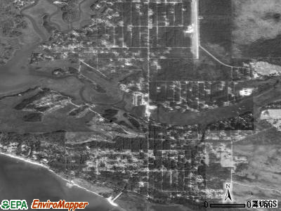 Gulf Park Estates satellite photo by USGS