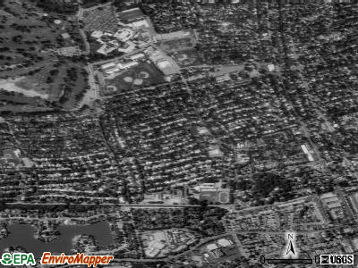 Lincoln Village satellite photo by USGS
