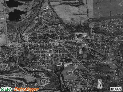 Fayetteville satellite photo by USGS