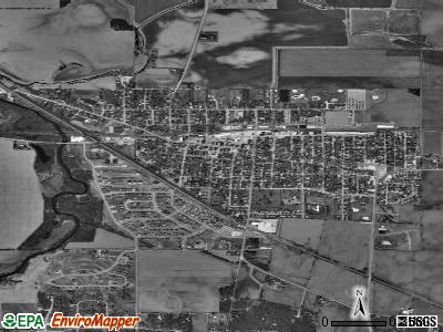 Genoa satellite photo by USGS