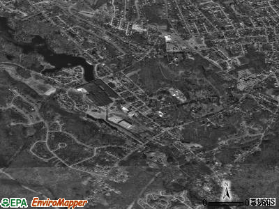 Hopedale satellite photo by USGS