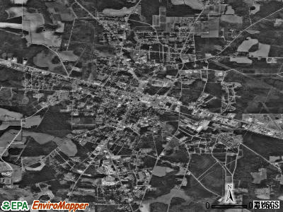 Baxley satellite photo by USGS