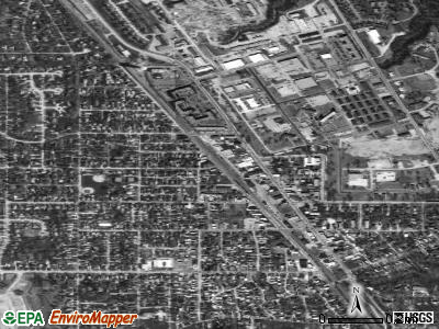 Highwood satellite photo by USGS