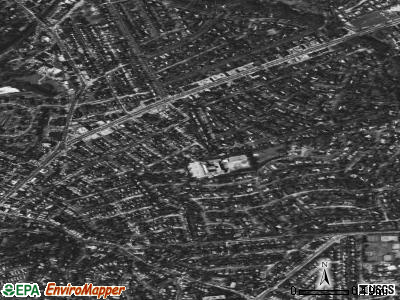 University Gardens satellite photo by USGS