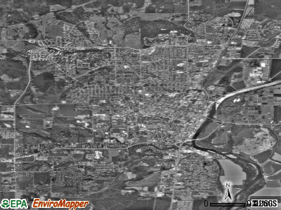 Corvallis satellite photo by USGS