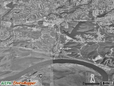 Parkville satellite photo by USGS