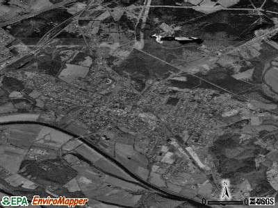 Strasburg satellite photo by USGS