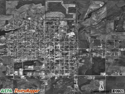 Hobart satellite photo by USGS