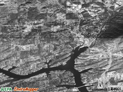 Piney satellite photo by USGS