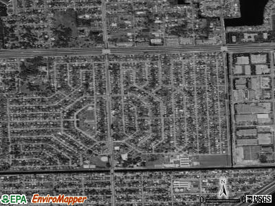 Bunche Park satellite photo by USGS
