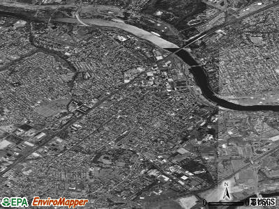 New Brunswick satellite photo by USGS