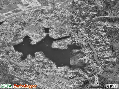 Lake of the Pines satellite photo by USGS