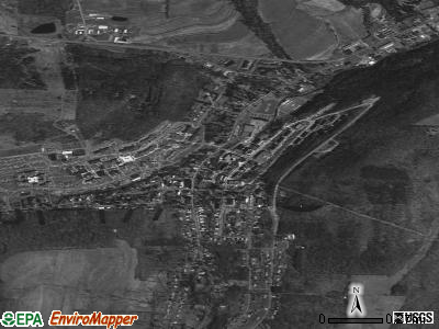 Alfred satellite photo by USGS
