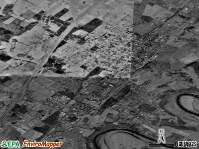 Woodstock satellite photo by USGS