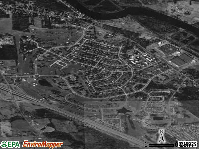 Village Green satellite photo by USGS
