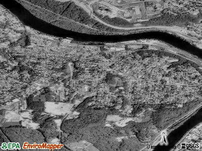 Westover satellite photo by USGS