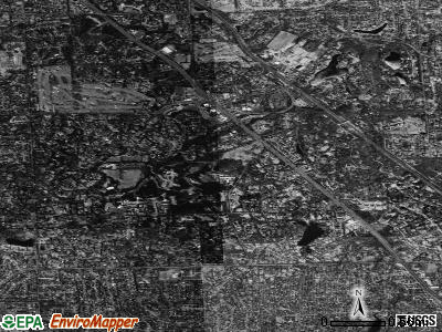 Bloomfield Hills satellite photo by USGS