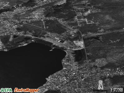 Tupper Lake satellite photo by USGS
