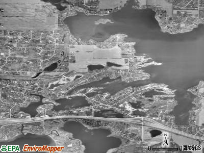 Okauchee Lake satellite photo by USGS
