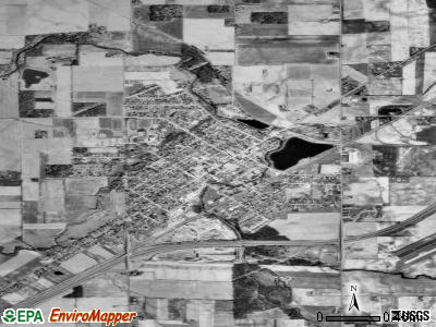 Bluffton satellite photo by USGS