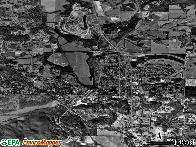 Rockmart satellite photo by USGS