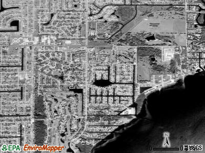 Lochmoor Waterway Estates satellite photo by USGS