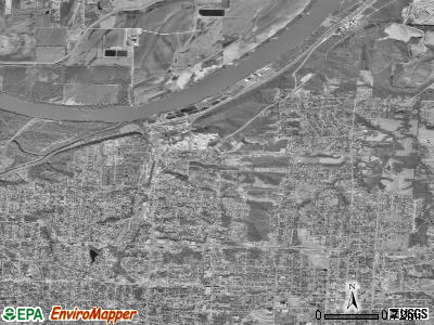 Sugar Creek satellite photo by USGS