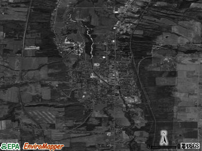 Warsaw satellite photo by USGS