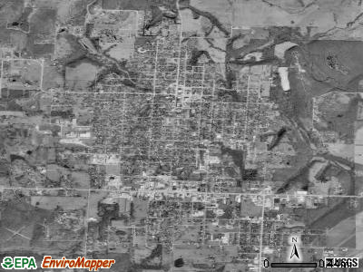 El Dorado Springs satellite photo by USGS