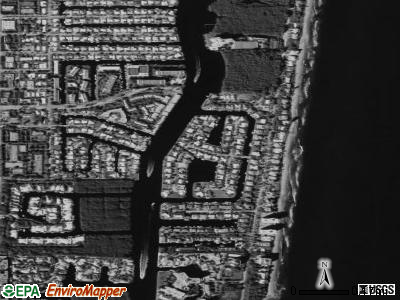 Highland Beach satellite photo by USGS